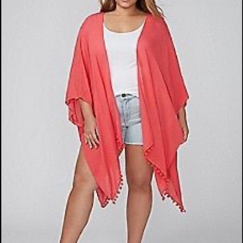 Lane Bryant Coral Overpiece